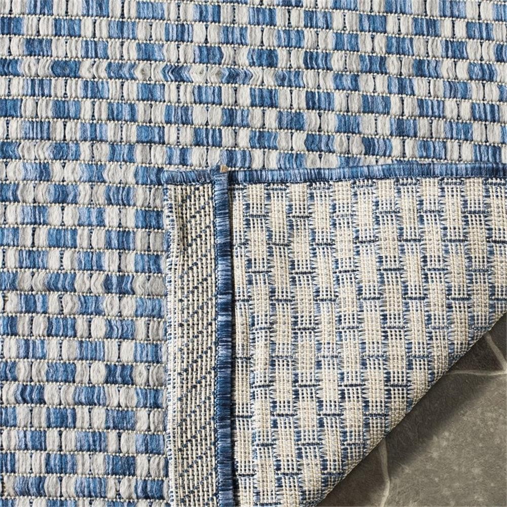 Pemberly Row 2’3″ x 14′ Extended Runner Rug in Blue and Light Gray