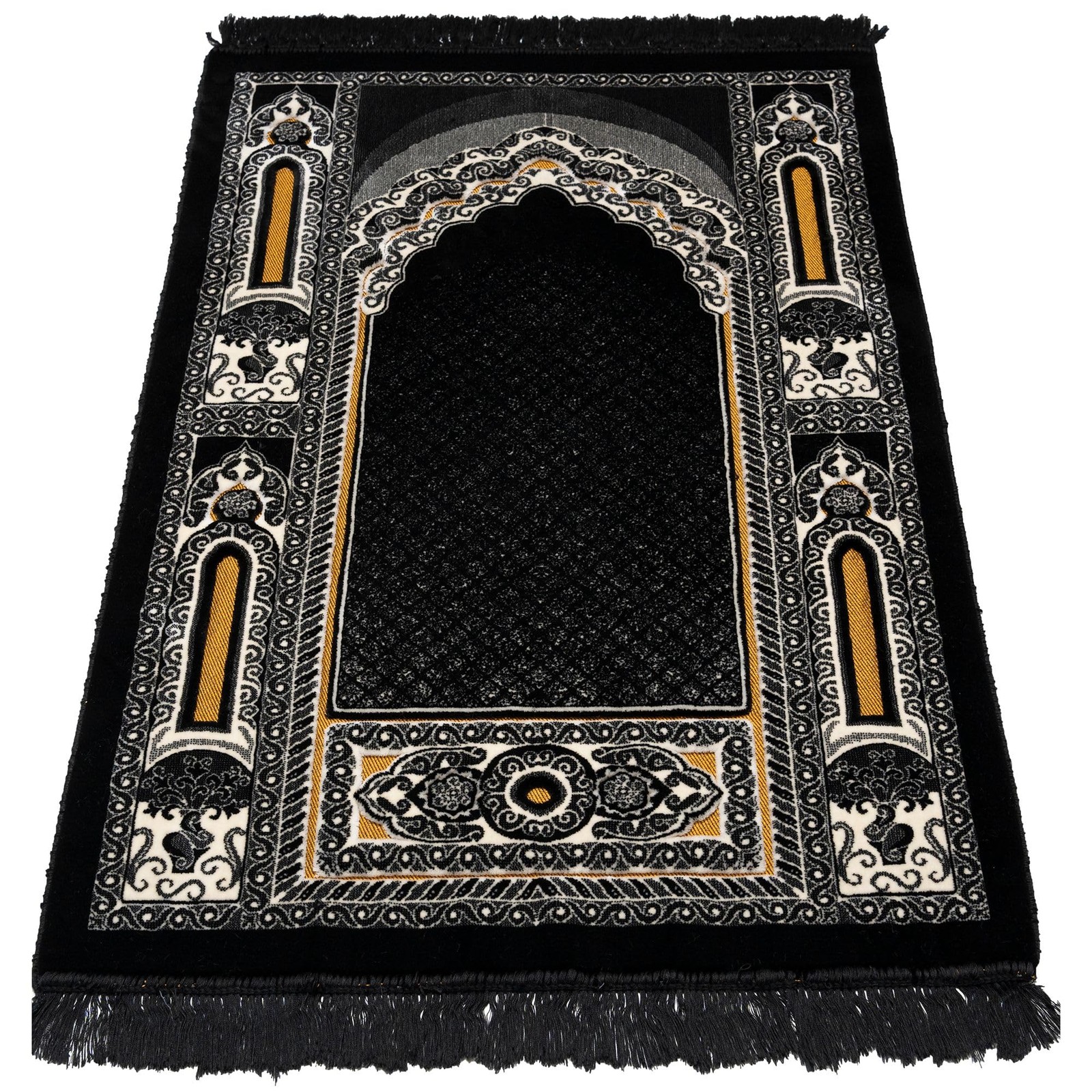 Islamic Prayer Rug 80x120cm Double Plush Velvet – Traditional Janamaz for Men