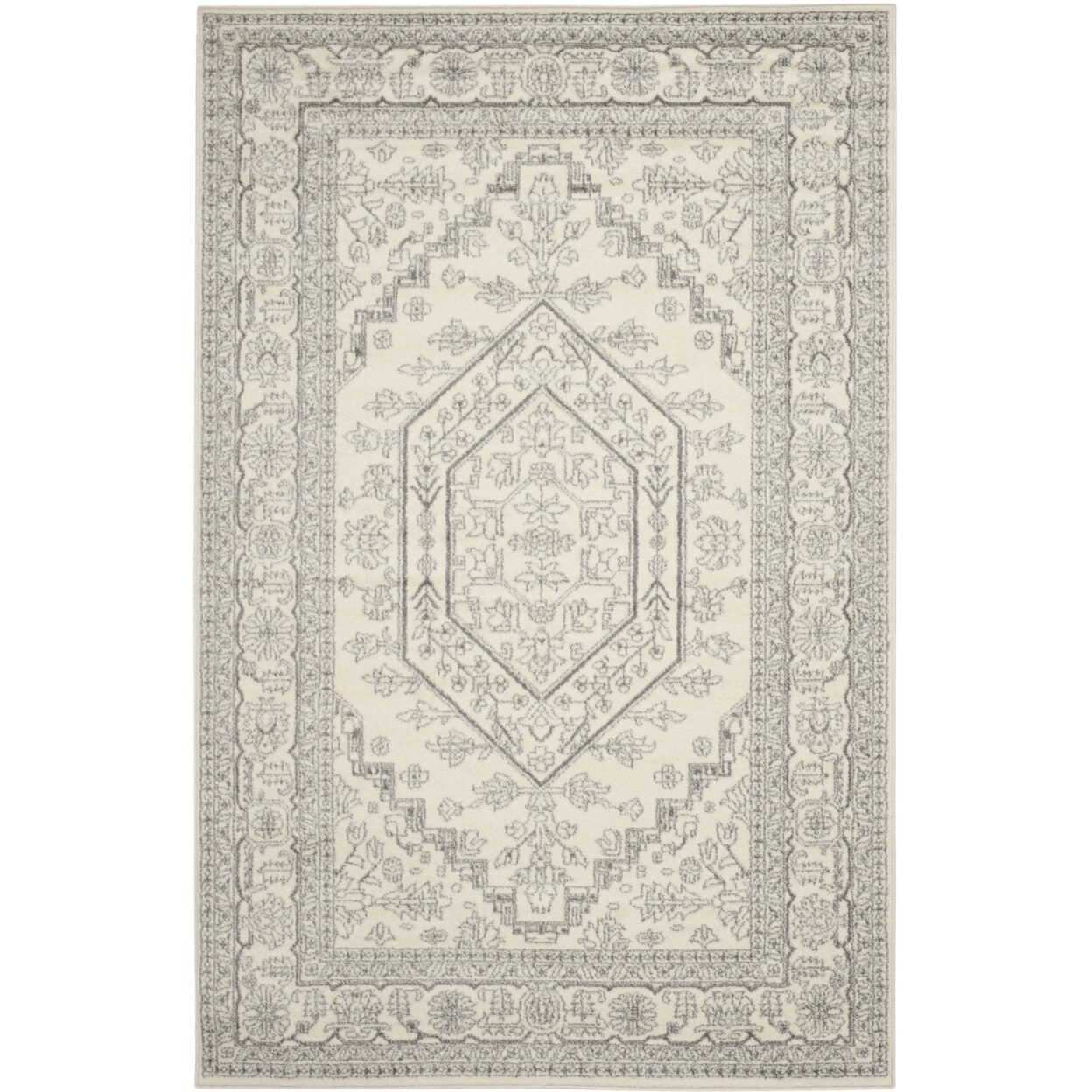 SAFAVIEH Adirondack Collection ADR108B Ivory / Silver Rug