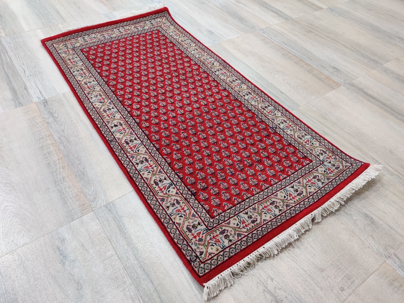 Mir Hand Knotted Rug 100% Wool Traditional Vintage Royal Paisley 2’4″ x 4’7″