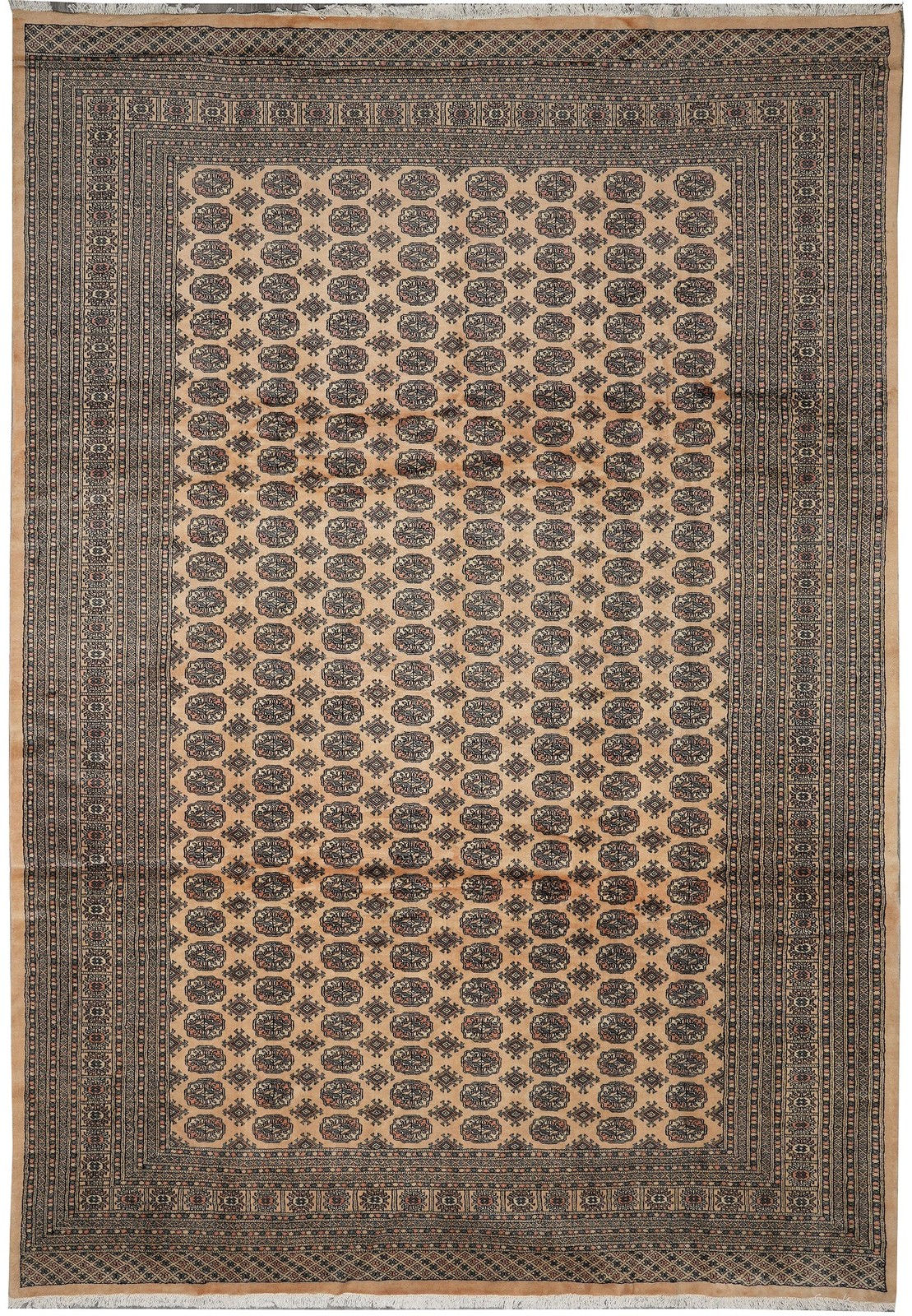 10 x 14 New Bokhara Rug Pakistan Beige #F-4597