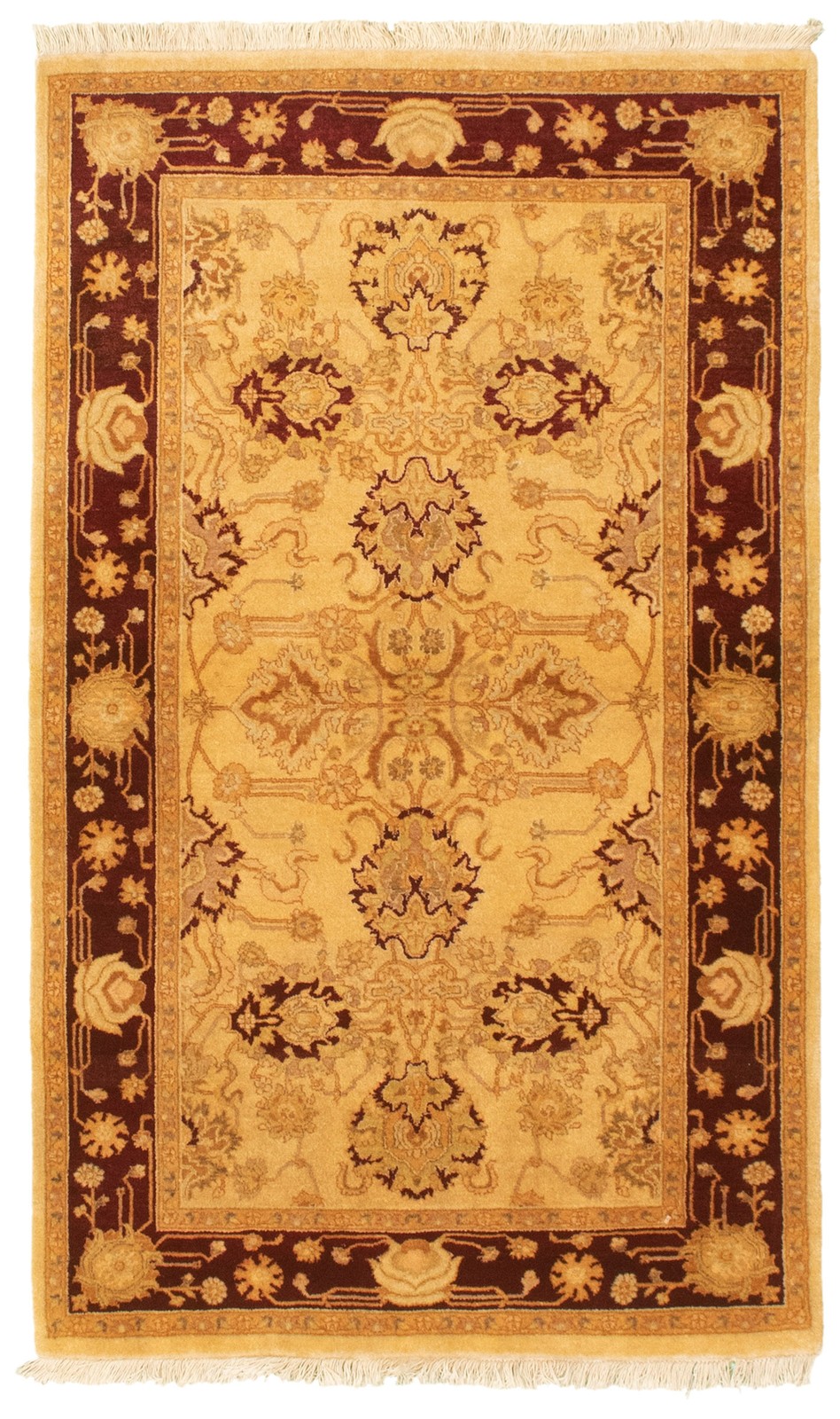 Traditional Hand-knotted Wool Oriental Carpet 3’0″ x 5’1″ Area Rug