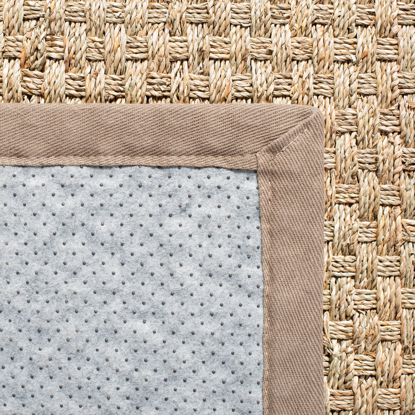 Safavieh Power Loomed Natural Fiber Collection Natural/Grey Area Rugs – NF114P