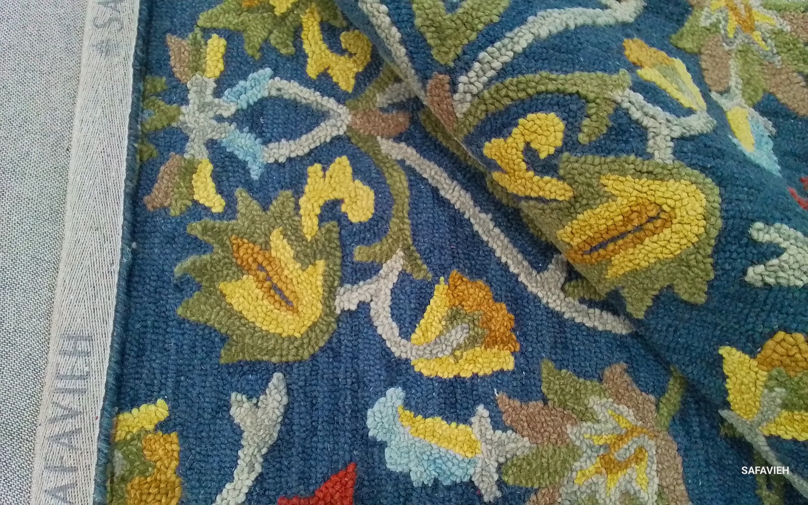 NAVY / MULTI 8′-0″ x 10′-0″ Back Stain Rug, Reduced Price 1172805864 BLM402A-8
