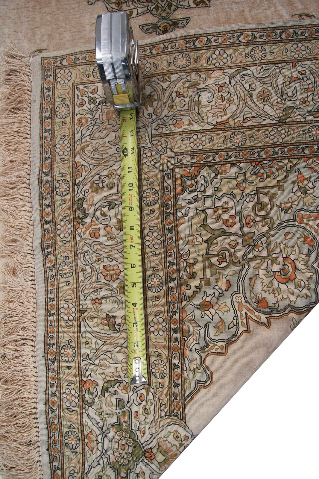 4×6 Rare Vintage 100% Pure Silk Handmade Area Rug Museum Quality High Finish