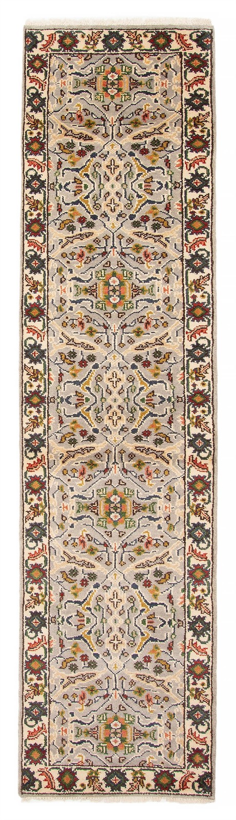 Vintage Hand-knotted Runner Rug 2’5″ x 10’1″ Traditional Oriental Wool Carpet