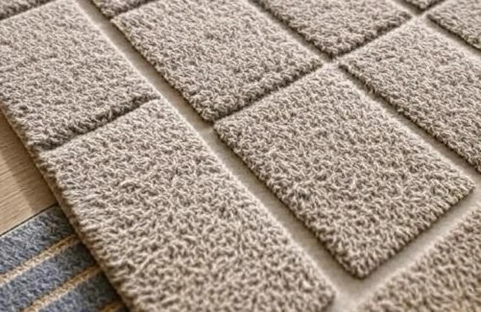 New Handmade Hand Tufted 100% Wool Rug Color Beige Luxury Design Area Rug Carpet
