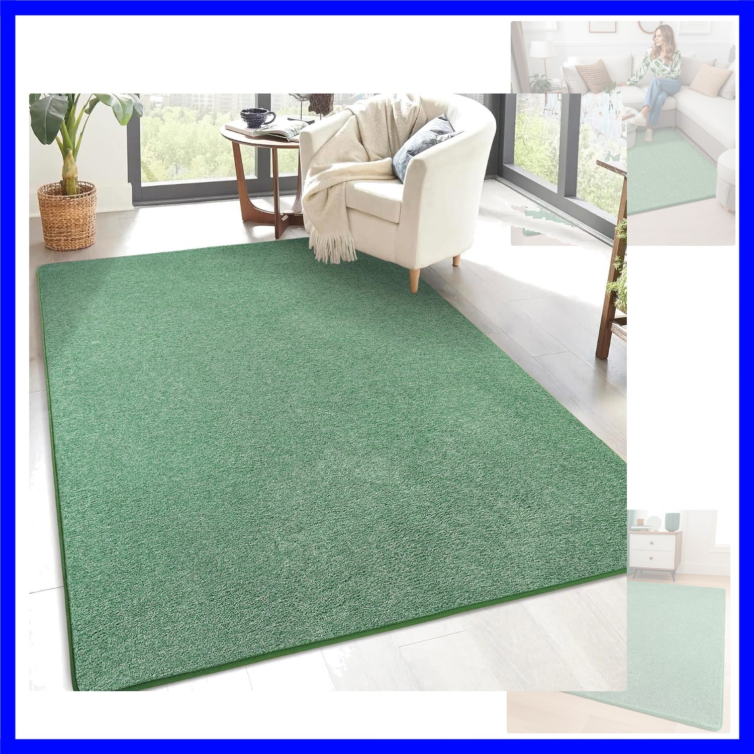 Soft Rugs for Bedroom, 3×5 Living Room Area Rug Washable Memory Foam Small En…