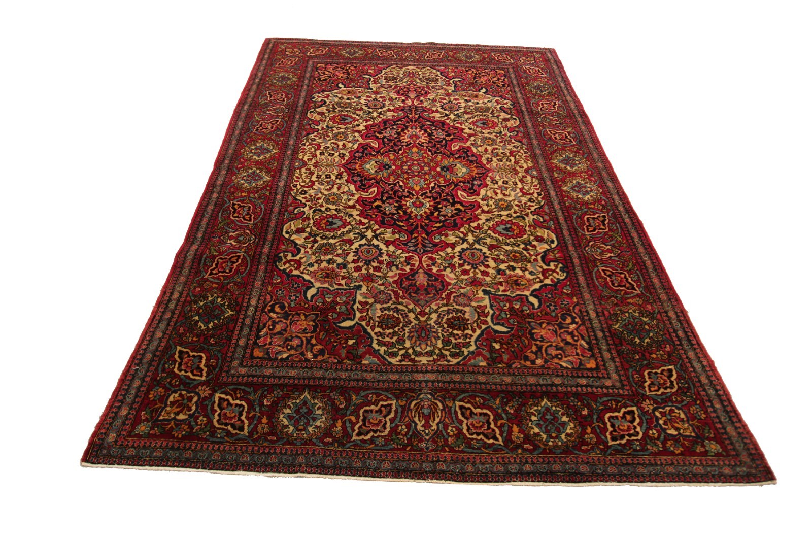 5×7 Fine Antique Handmade Area Rug Traditional Kork Wool 140cm x 209cm C.1880