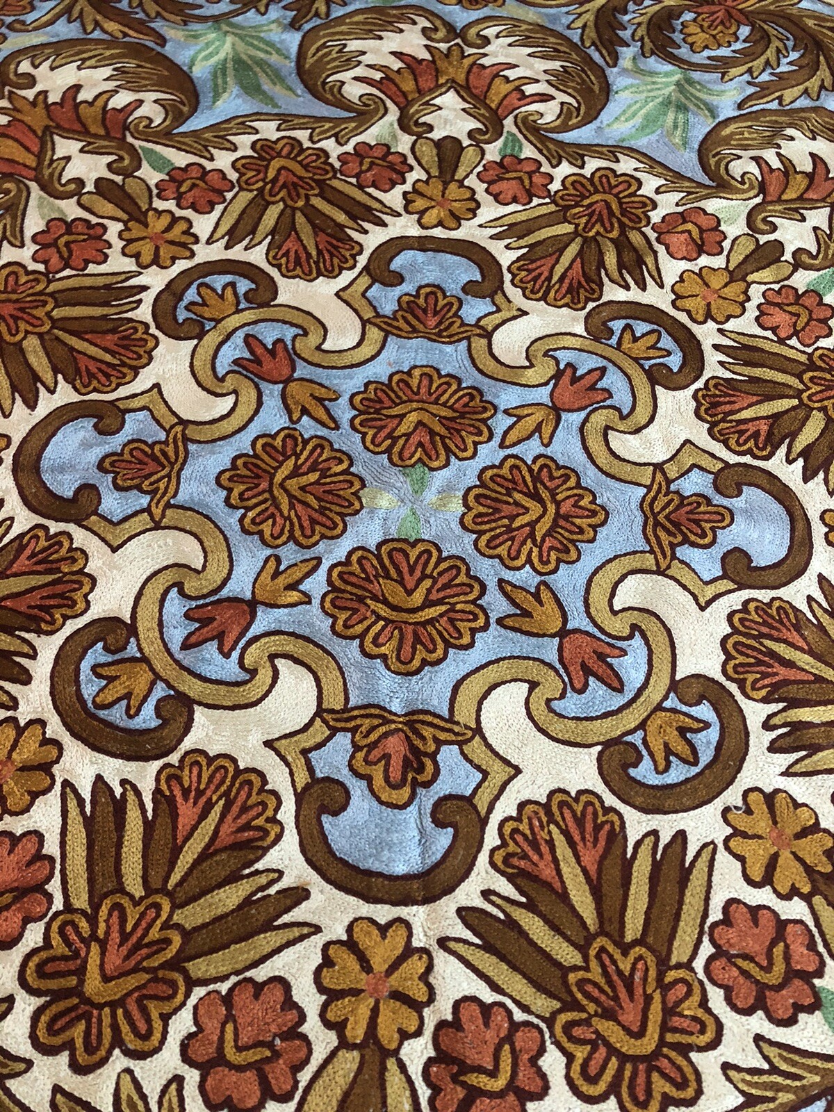 Round Rug / Tapestry 5 ft Textile Oriental Ornamental Design