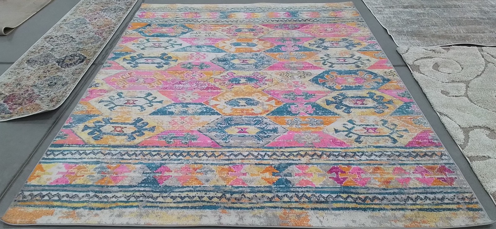 BLUE / FUCHSIA 8′-0″ x 10′-0″ Back Stain Rug, Reduced Price 1172796638 MAD118C-8