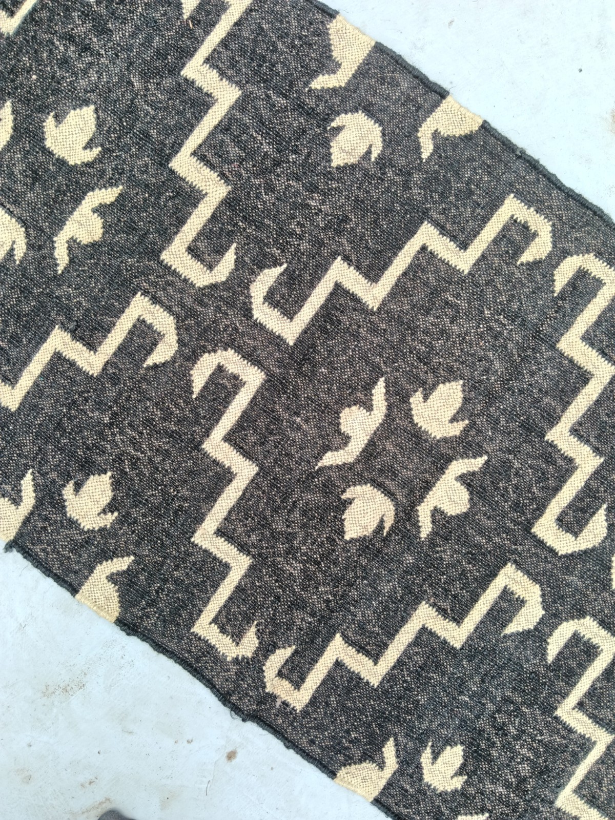 Vintage Kilim Rug aztec kilim Runner Wool Jute Rug Southwestern Stair kilim rug
