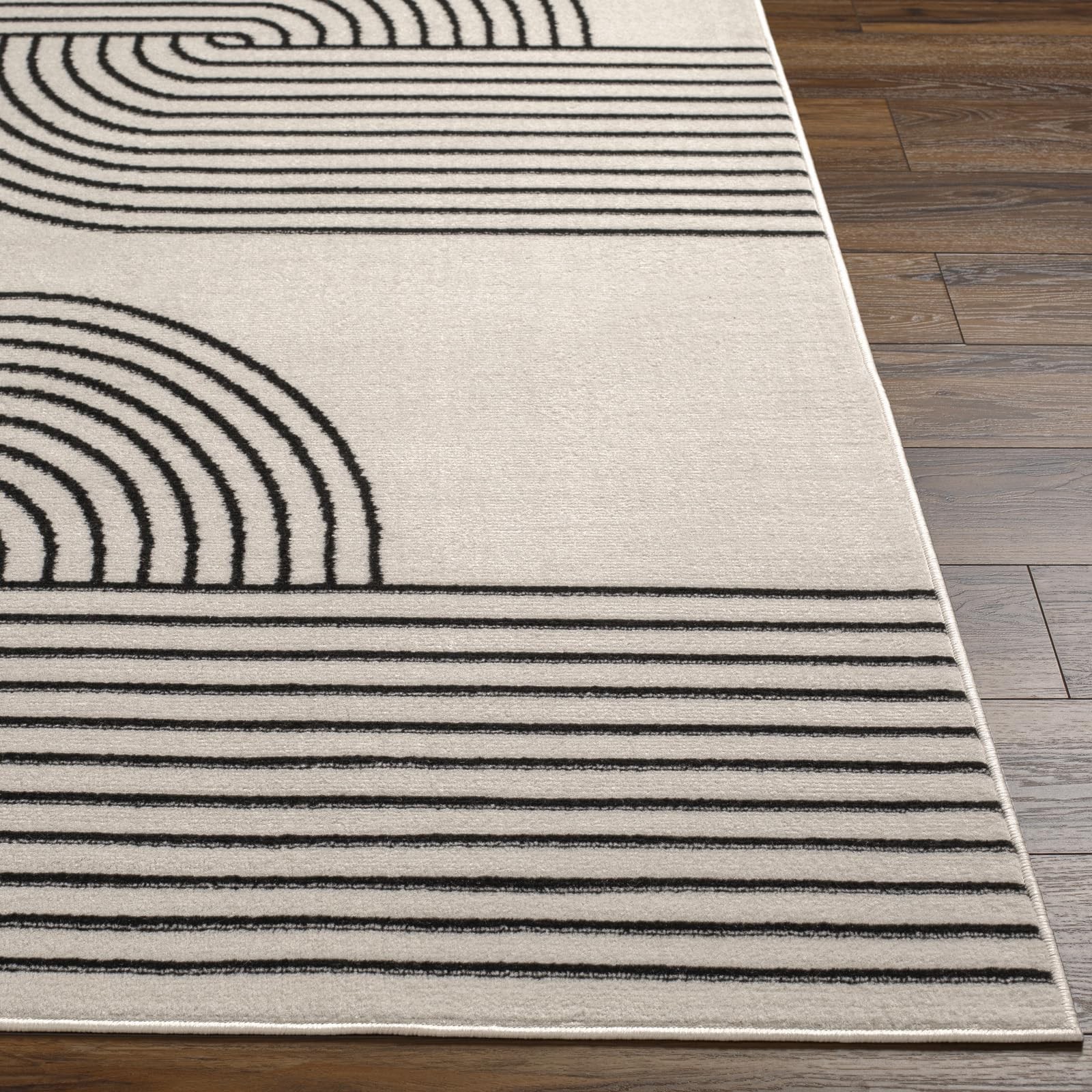 Livabliss Artistic Weavers Pisa Modern Geometric Area Rug411 X 7Cream Pisa31246