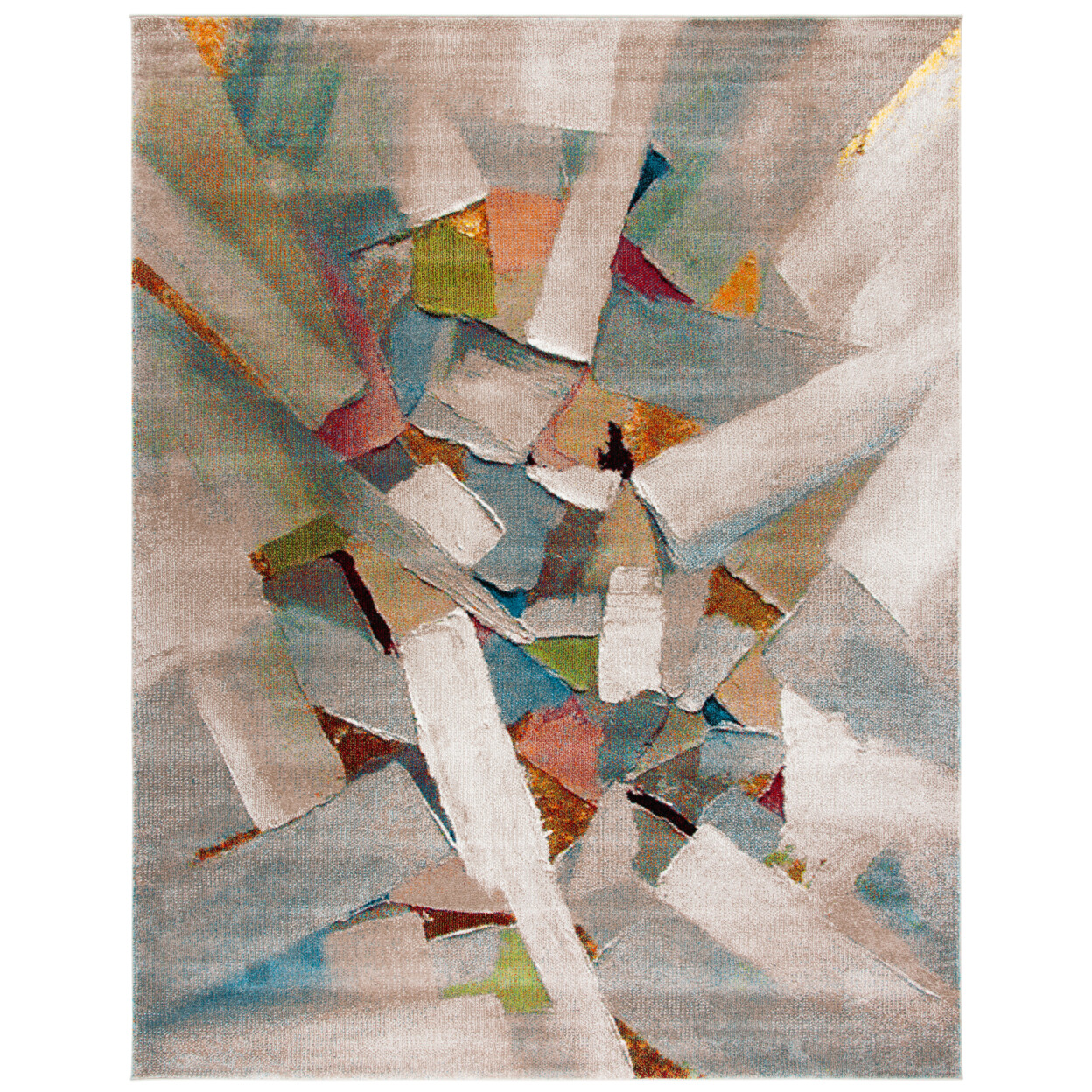 SAFAVIEH Porcello Collection PRL6937B Grey / Multi Rug
