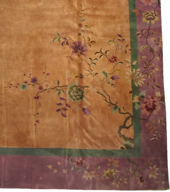 Antique Chinese Art Deco Rug 12.4′ x 19′
