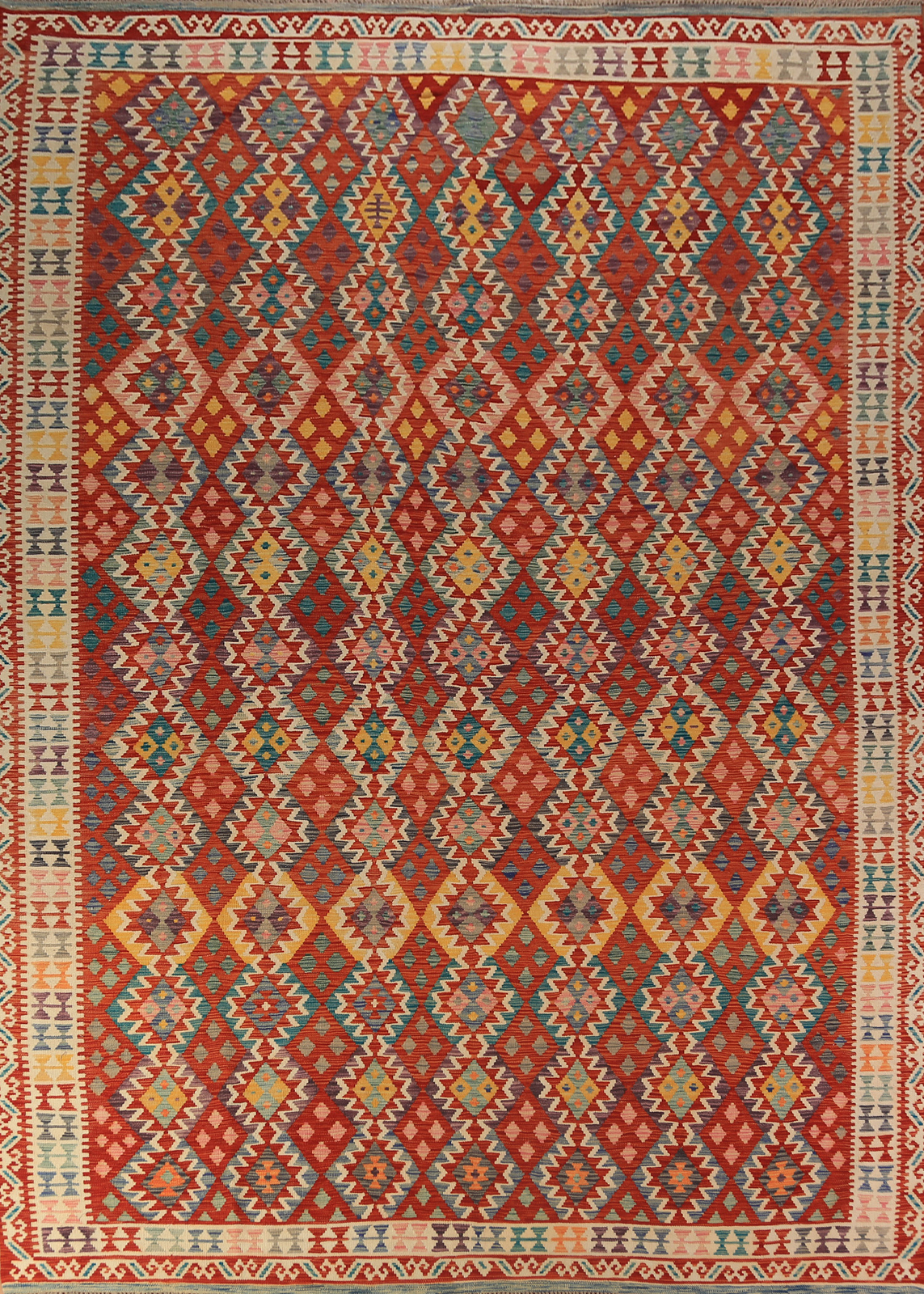 Tribal Nomadicinspired Reversible Kilim Kelim Rugs 10×13 ft G2U