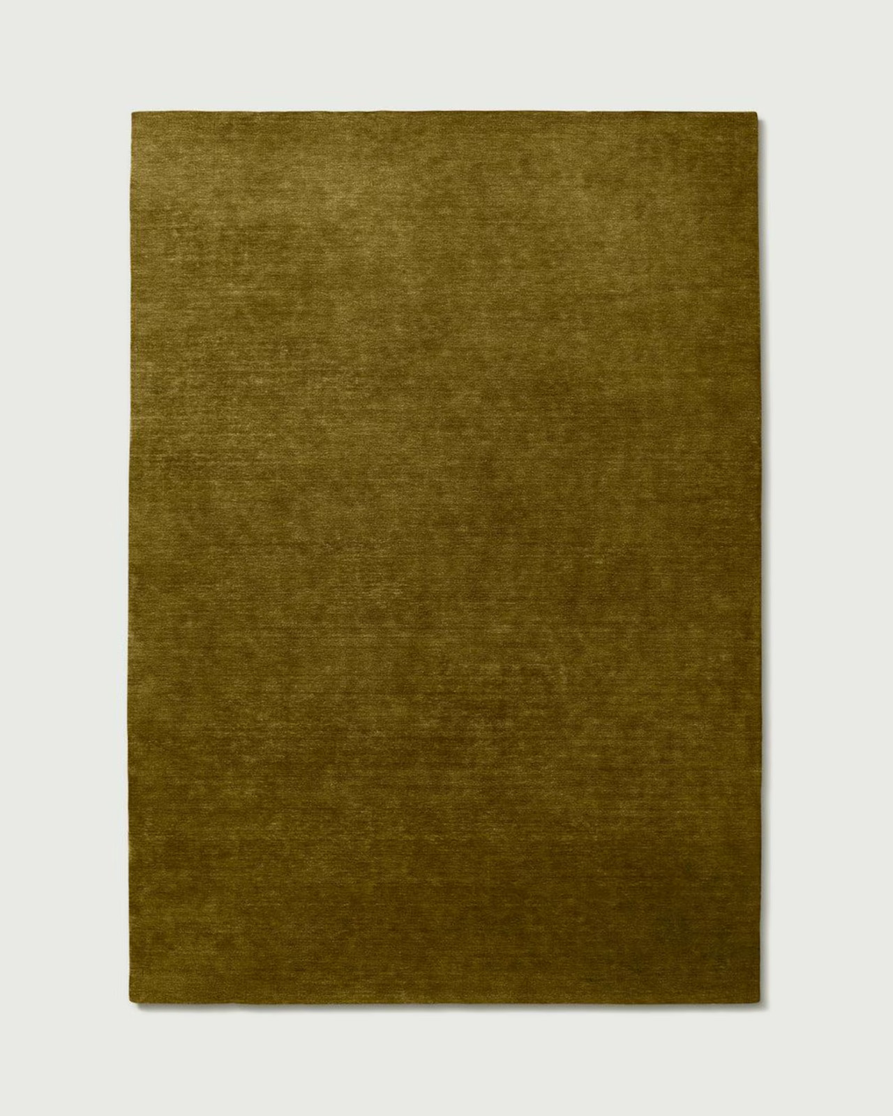Hand Tufted Wool Rug | Solid Olive Green, Nordic Knots Area Rug Home Decor