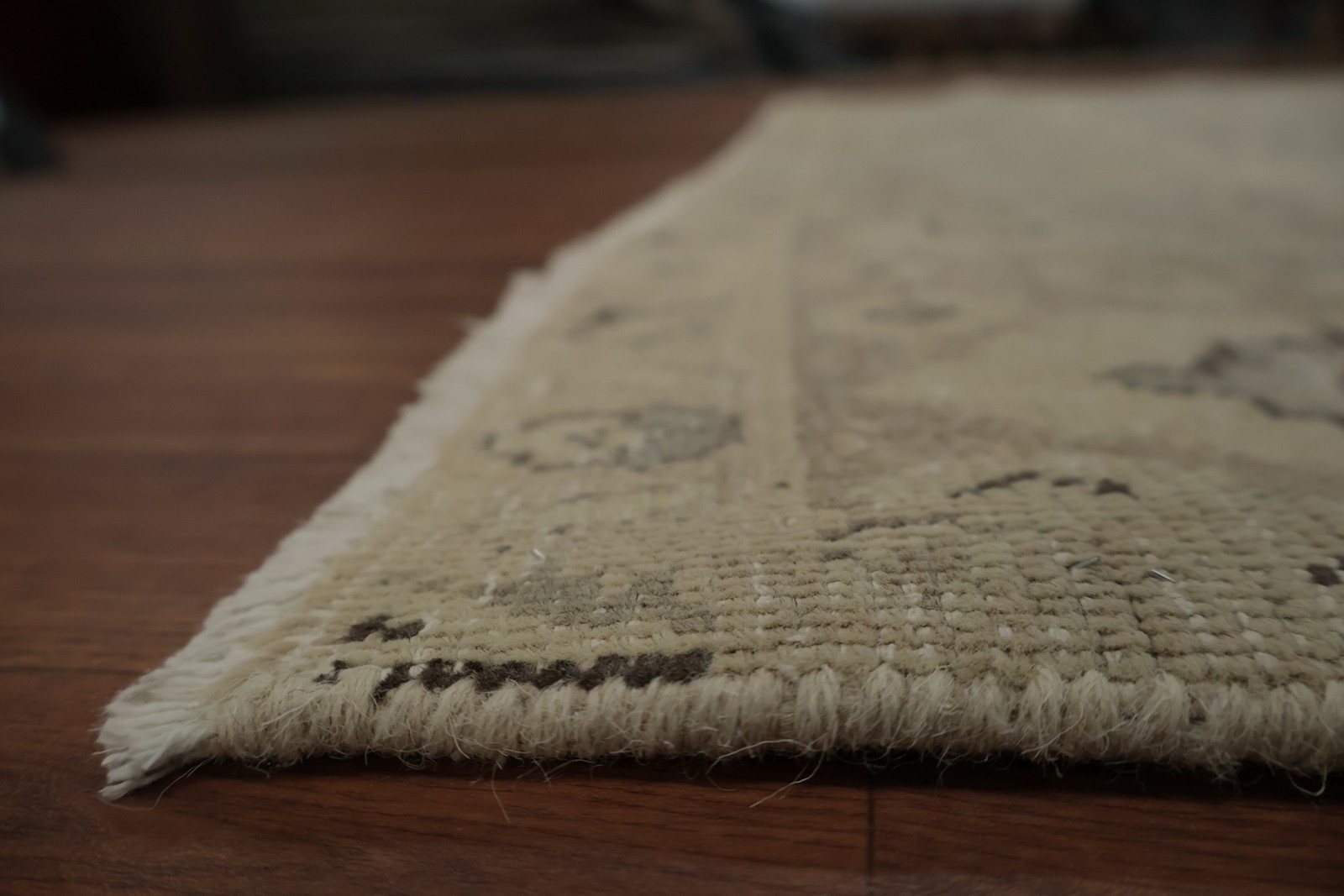 Rustic Muted with This Ornamental Beige and Blue Area Rug 6×10 Handmade Carpet