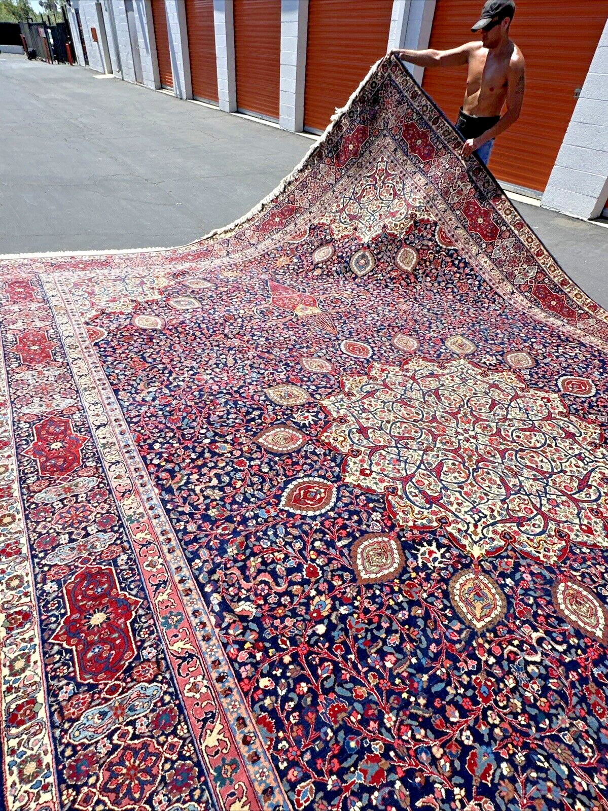 Auth: 1930’s Antique Rug Tabreez V n A Museum Collectors Masterpiece 12×18
