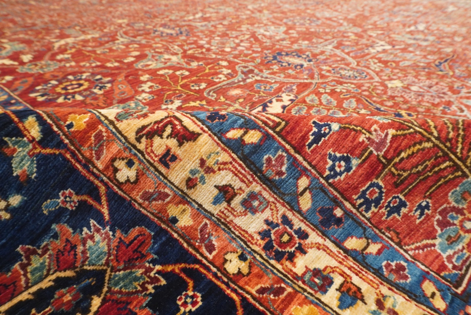 10×14 ft Red Bidjar Afghan Hand Knotted Wool Oriental Rug