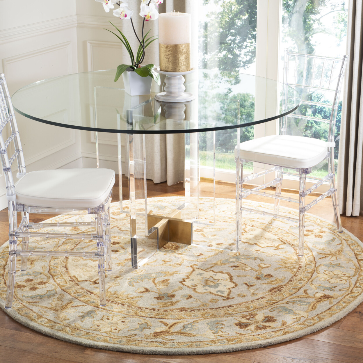 SAFAVIEH Antiquity AT60A Handmade Light Grey Rug