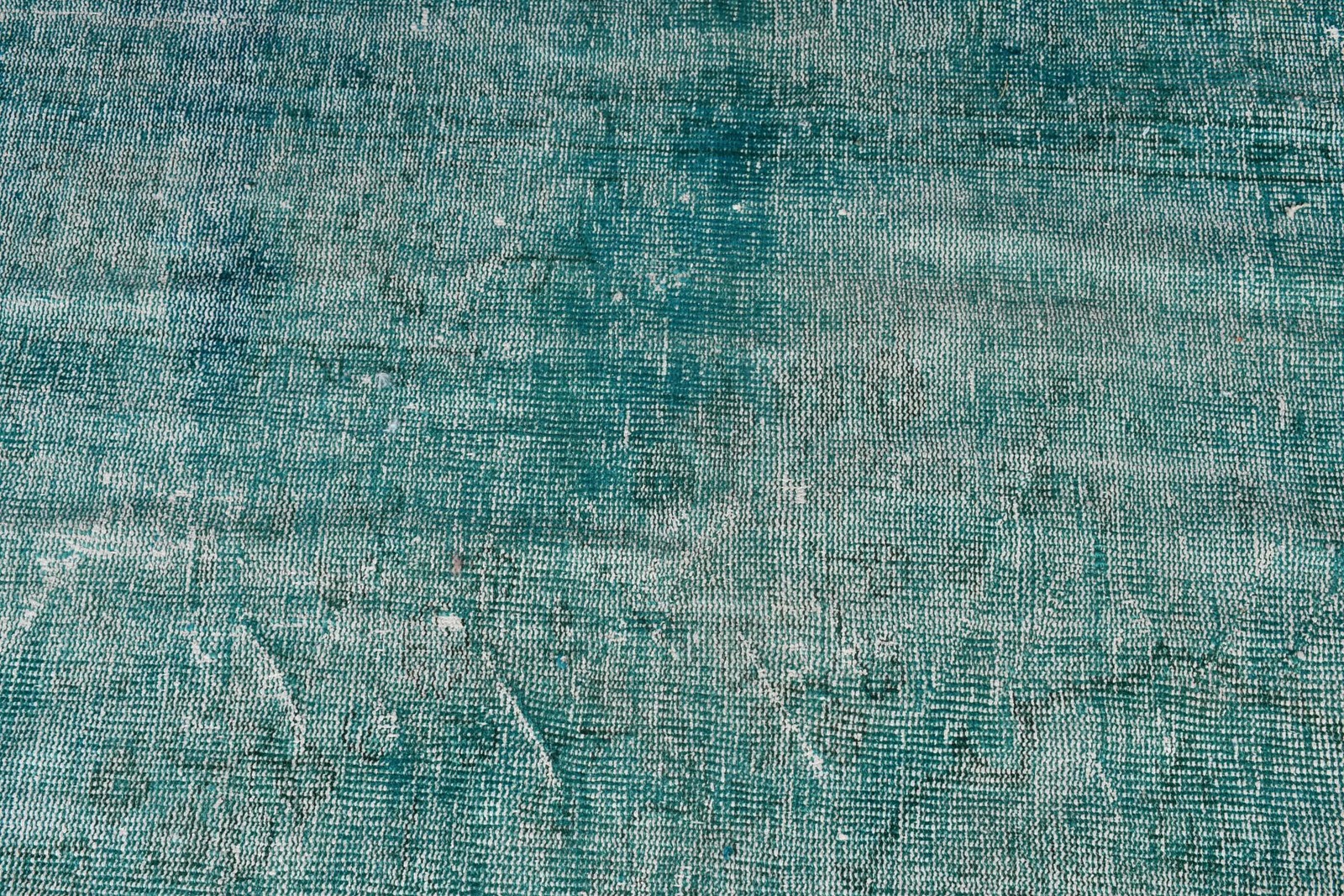 Vintage Turkish Area Rug 3,6×7,6 ft, Blue Green Moroccan Rug