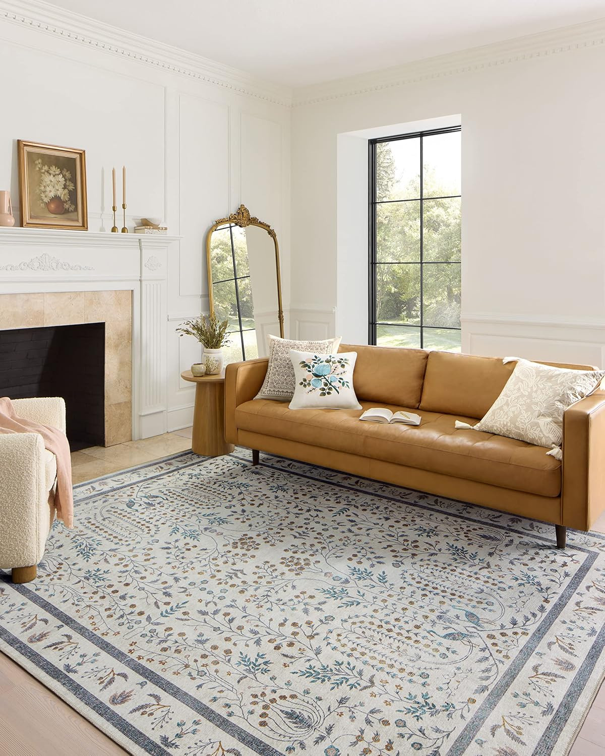 Rifle Paper Co. Wisteria Cream Area Rug 8’4″ x 11’6″ – Maison Collection