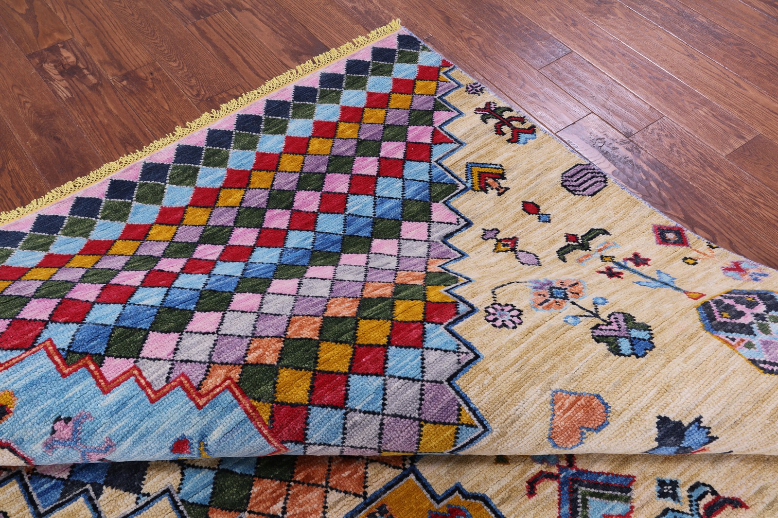 8′ 10″ X 11′ 11″ Moroccan Handmade Wool Rug – Q22383