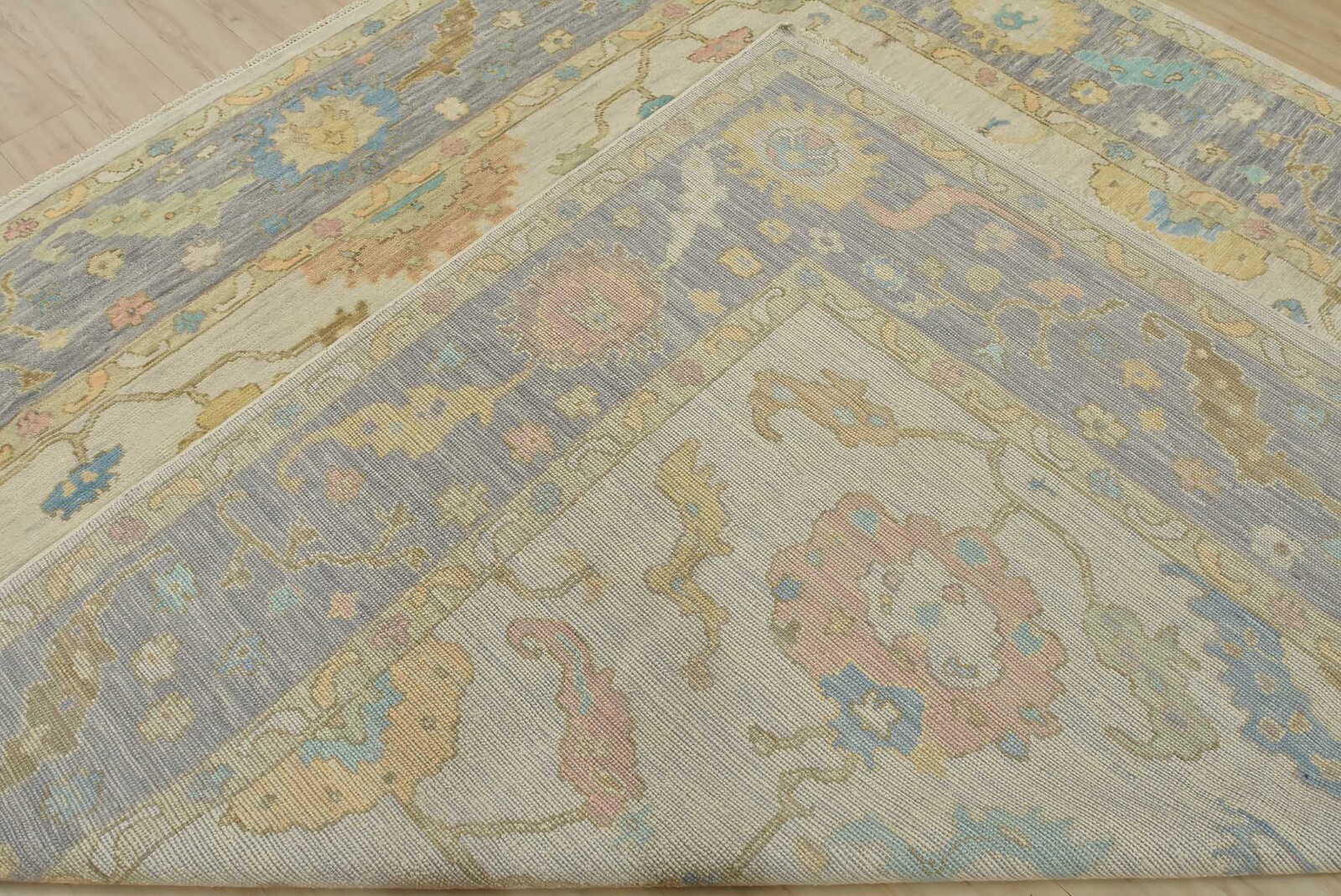 Anatolia Rug 10’2” x 10’7” Ivory Wool Traditional Hand-Knotted Oriental Carpet