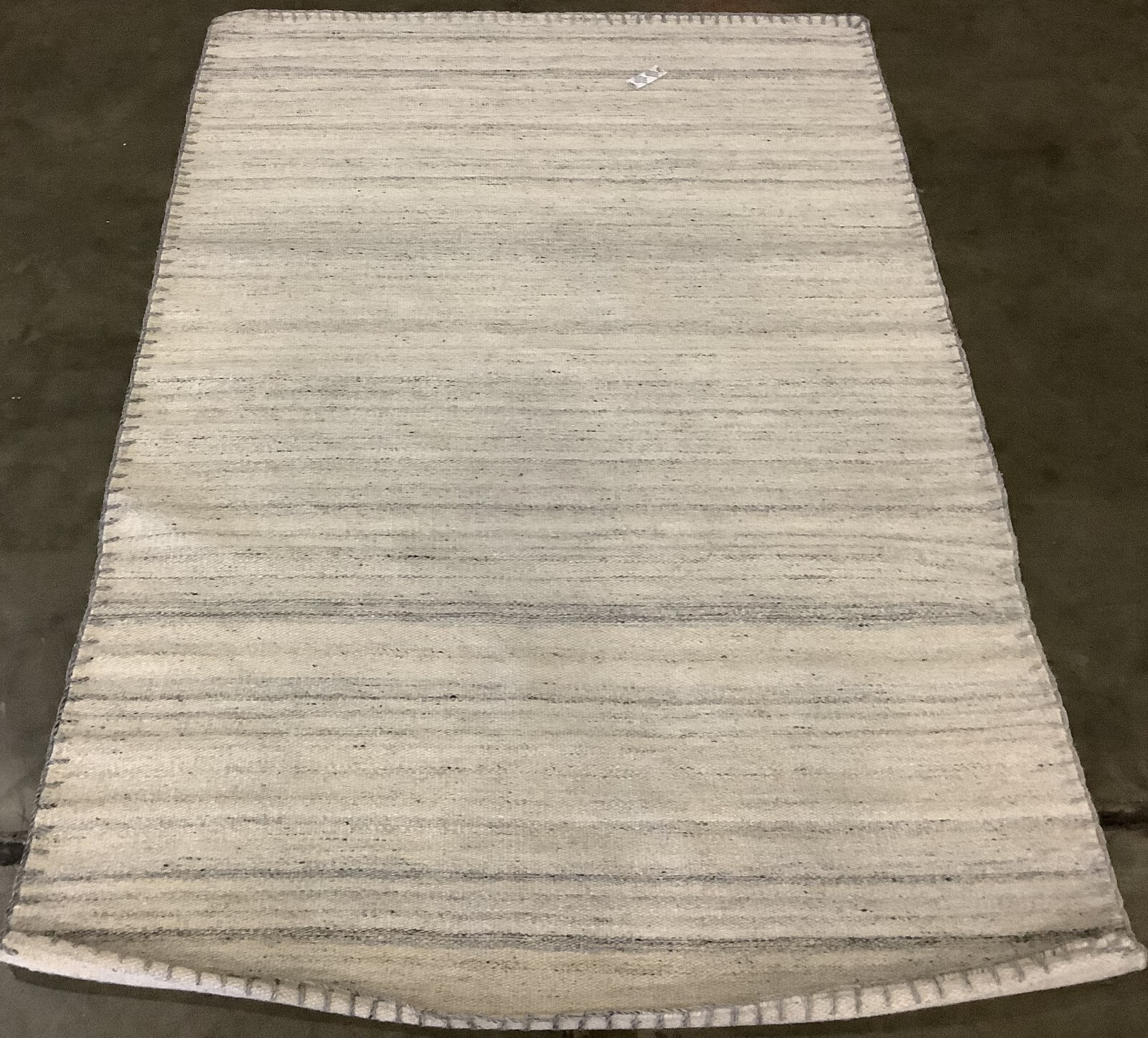 BEIGE / LIGHT GREY 4′ X 6′ Flaw in Rug, Reduced Price 1172663670 KLM651B-4
