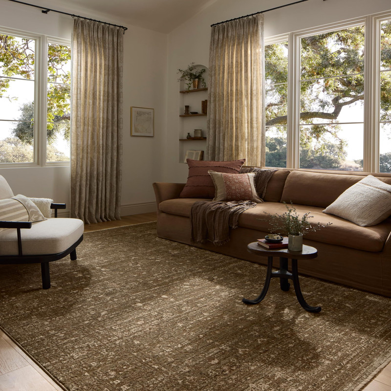 Loloi Haywood Collection Hyd-01 Sage/Brown 2-7 X 8-0 Runner Rug