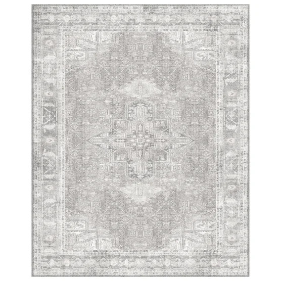 Apache Chenille HUGE Area Rug, Gilbert Gray, 9’8″ x 13’7″ (294cm x 414 cm)