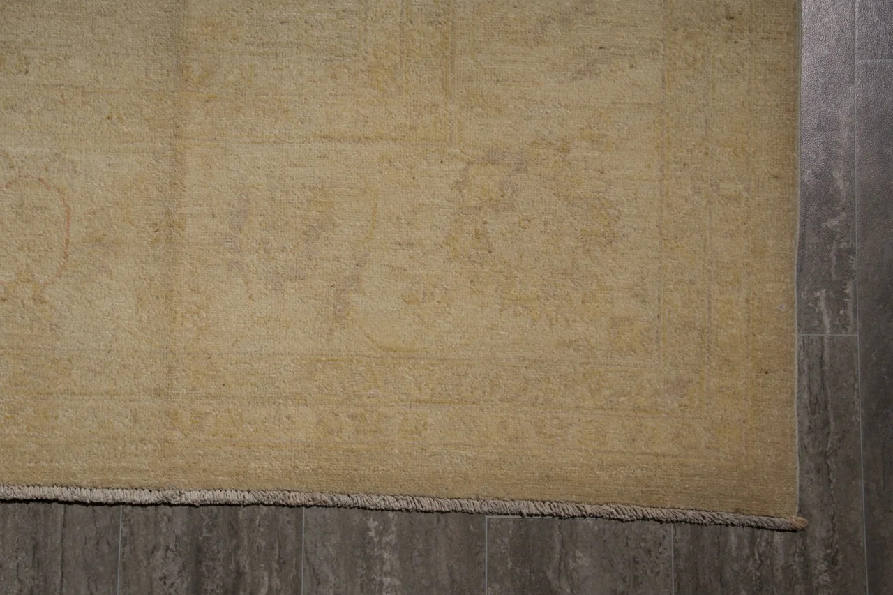 9.1 x 11.9 Neutral Warm Colors Ziglar Chobi Peshawar Rug #PIX-26984