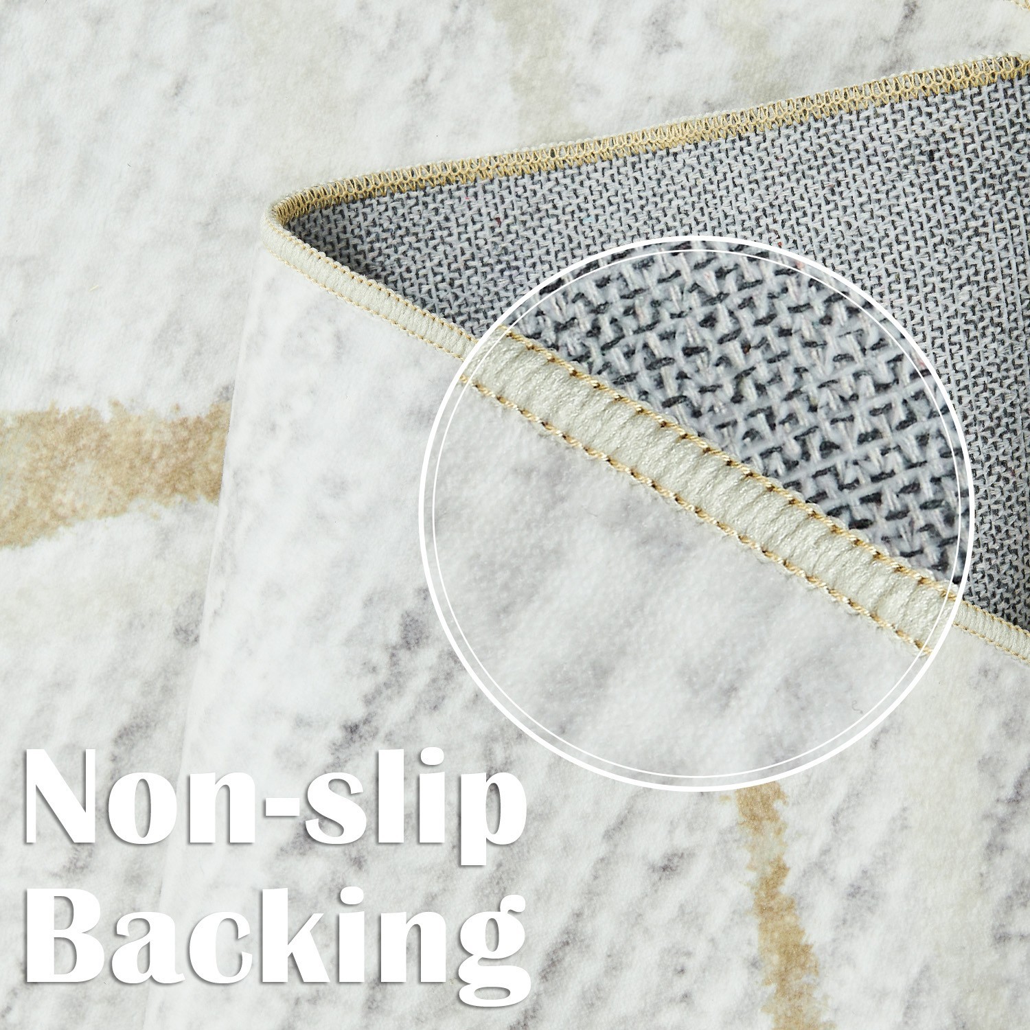Area Rugs Machine Washable Moroccan Soft Throw Rug Bohemian Ripple Design