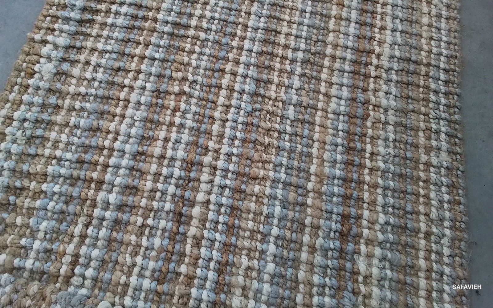 GREY / NATURL 2′-6″ x 8′-0″ Broken Thread Rug Reduced Price 1172760551 NF447K-28