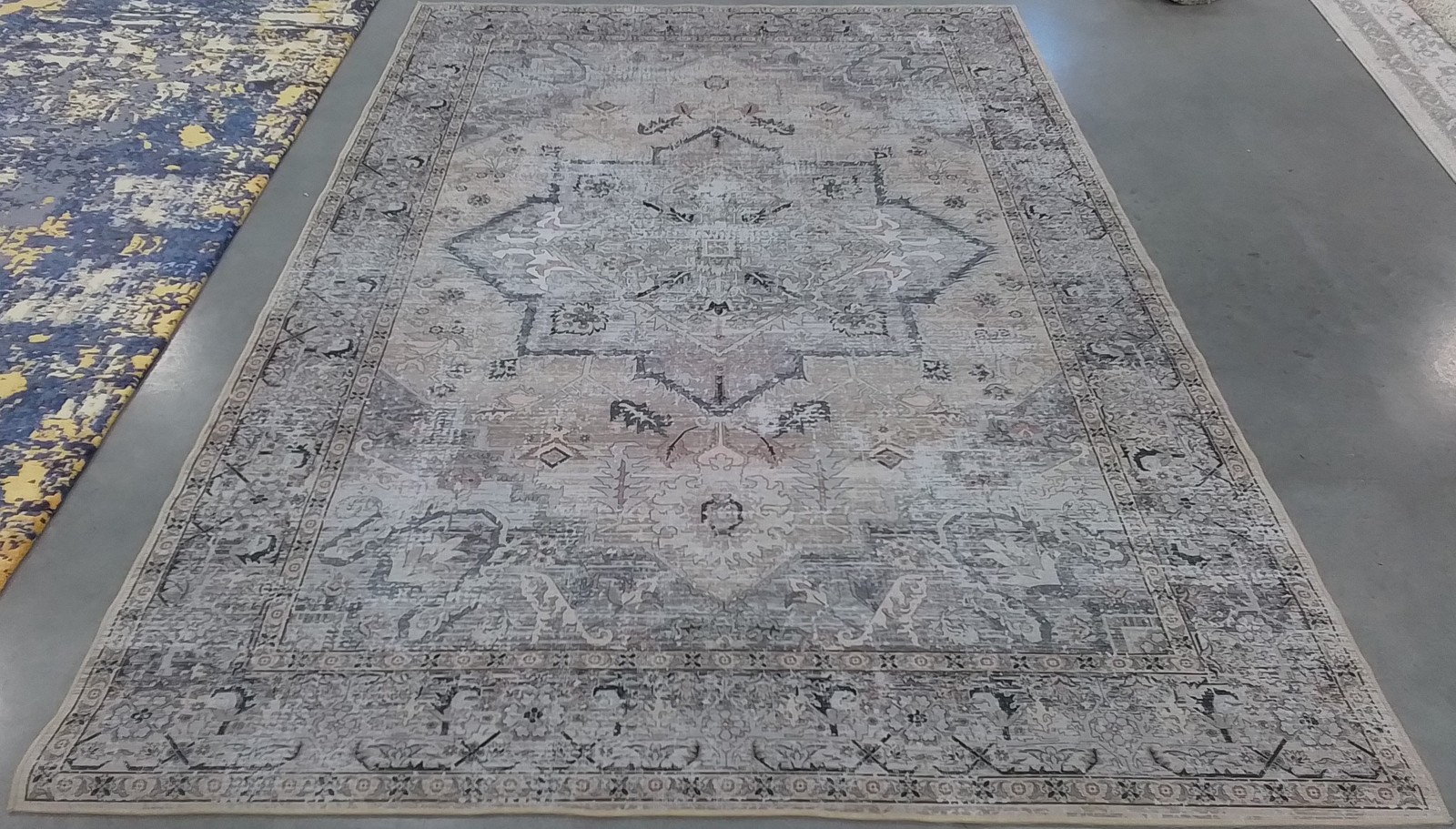 BEIGE / GREY 6′-0″ x 9′-0″ Flaw in Rug, Reduced Price 1172790713 TSN137B-6