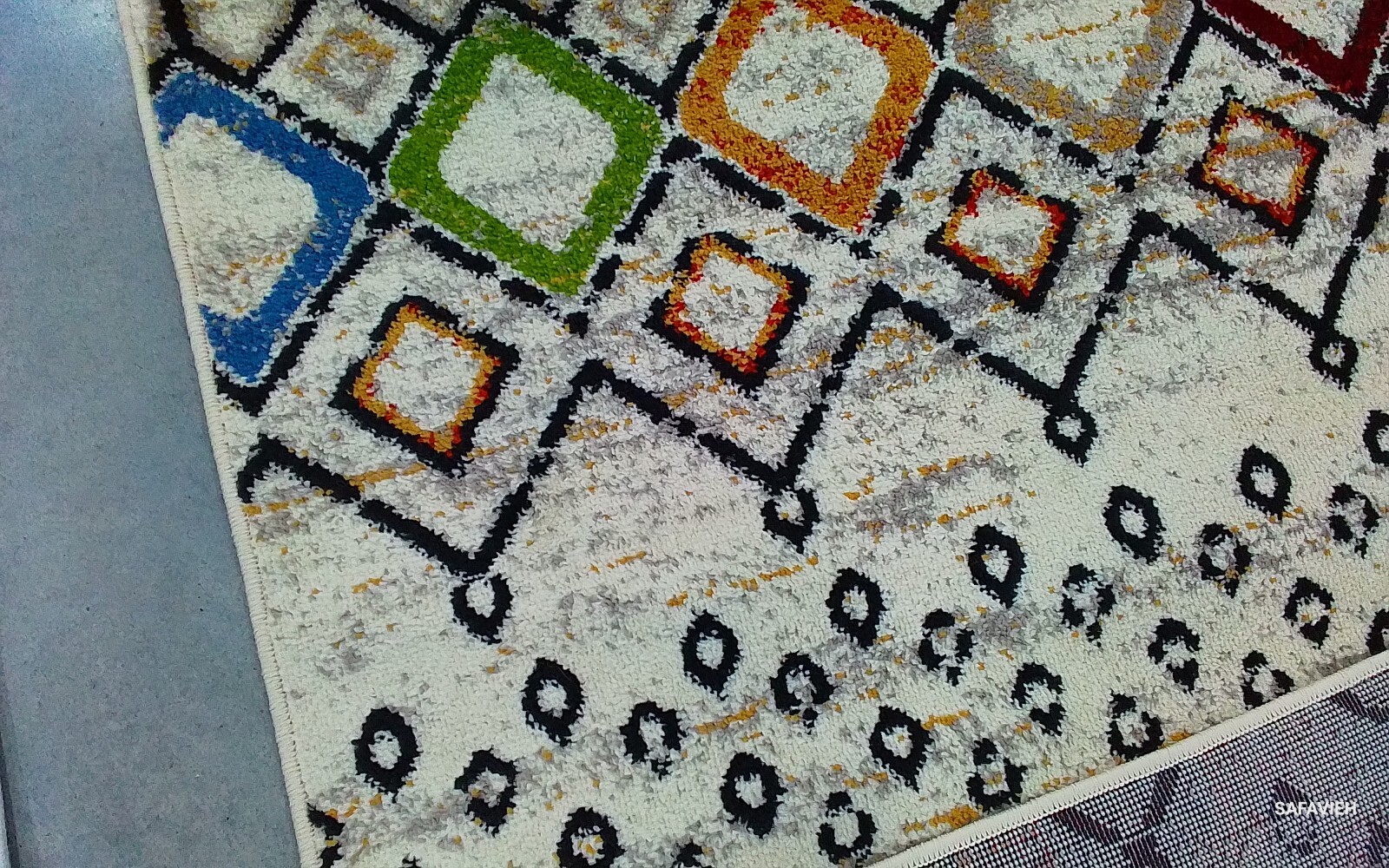IVORY MULTI 6′-7″ x 9′-2″ Damaged Binding Rug Reduced Price 1172771142 AMS108K-7