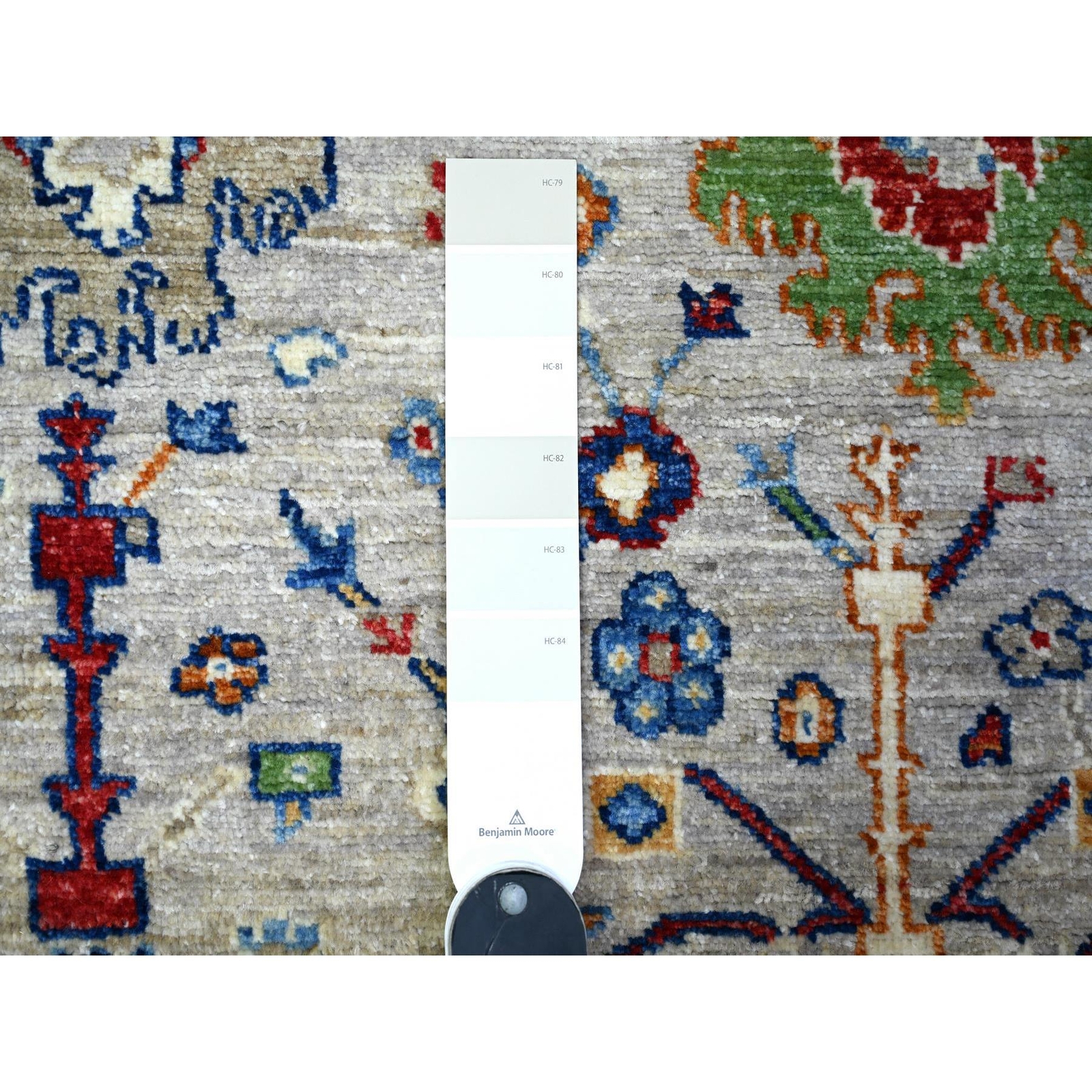 3’1″x5′ Gray Aryana Mahal Design Vegetable Dyes Oriental Rug R88341