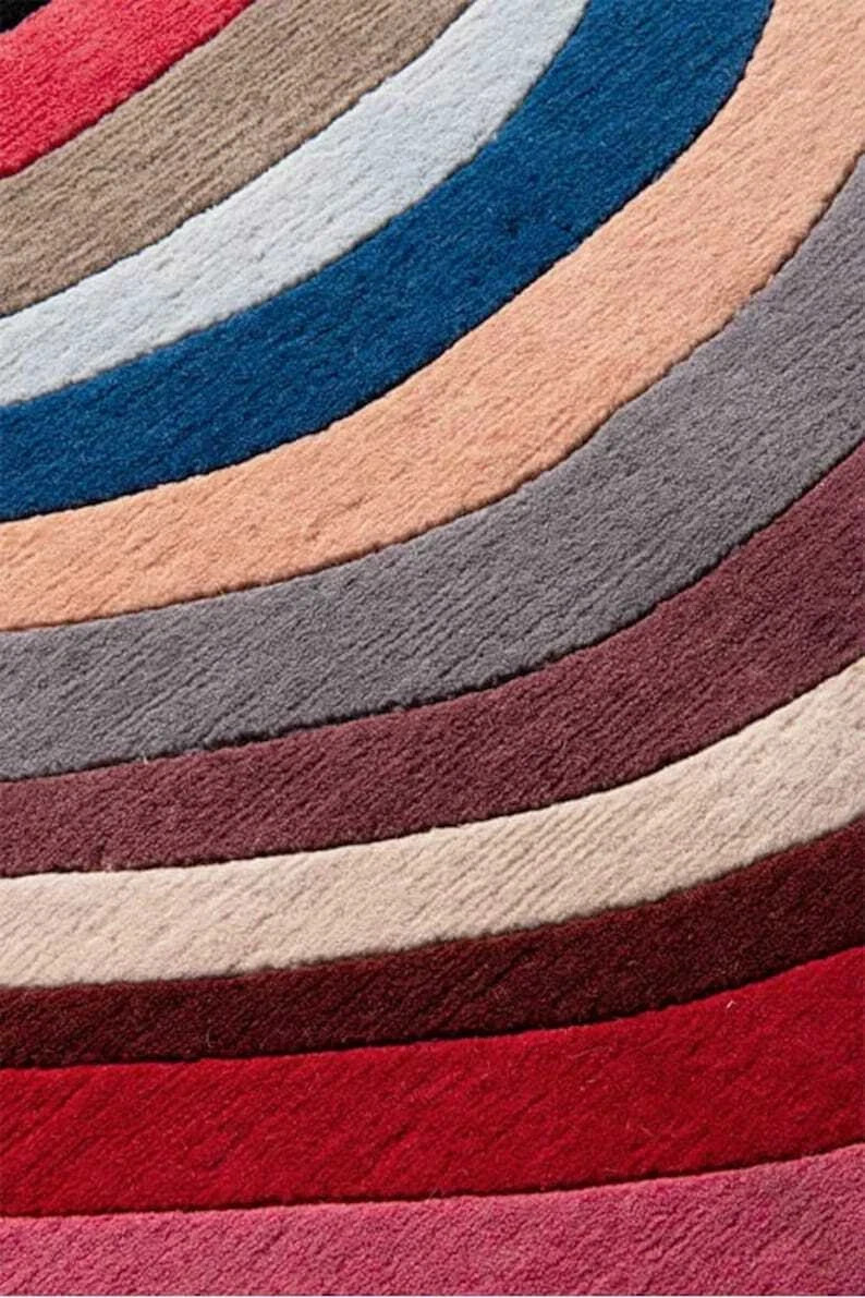 Hand Tufted Multi Stripe | Hand Tufted Multi Color Rug Tufted Area Rug 5×8 ,Rug