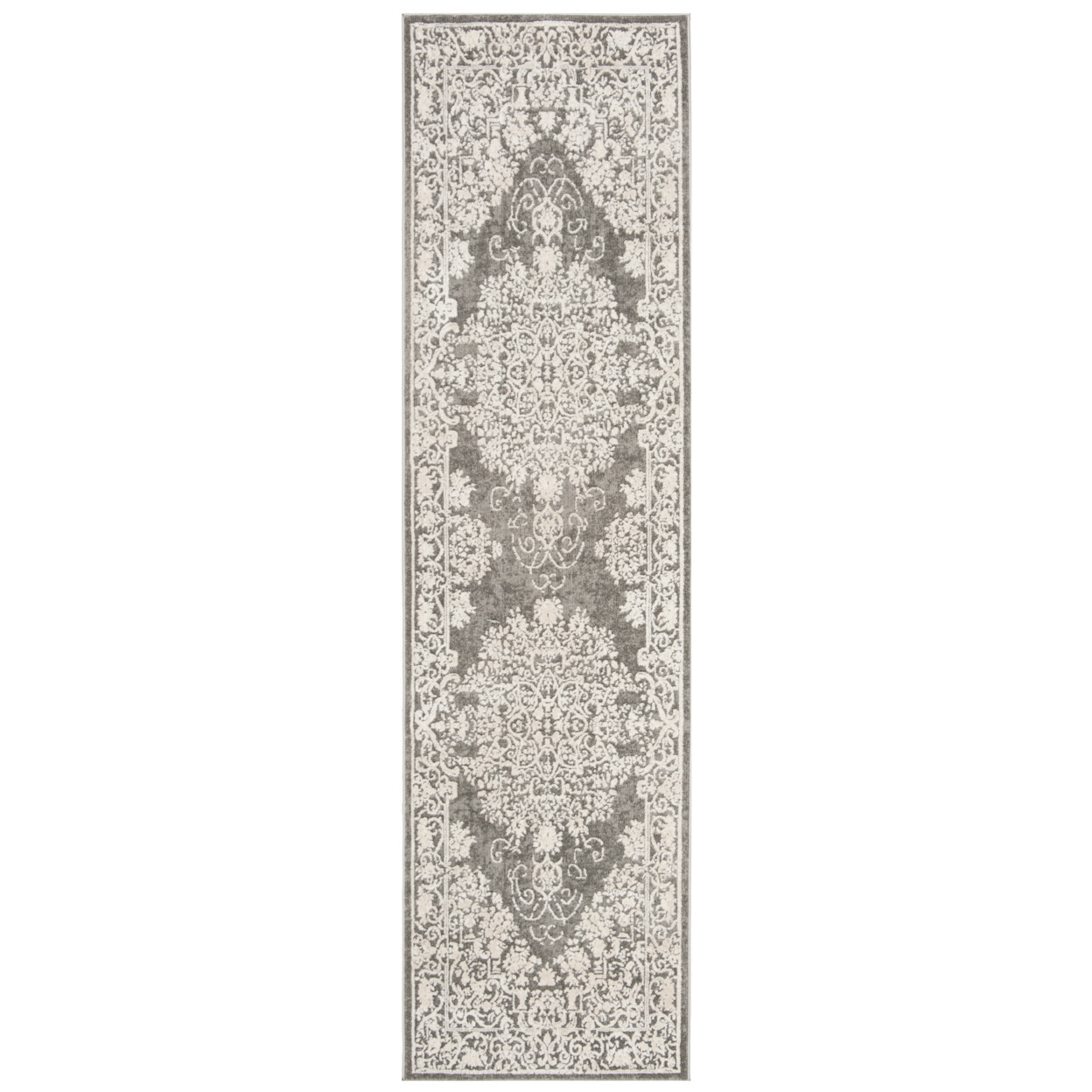 SAFAVIEH Reflection RFT664B Dark Grey / Cream Rug