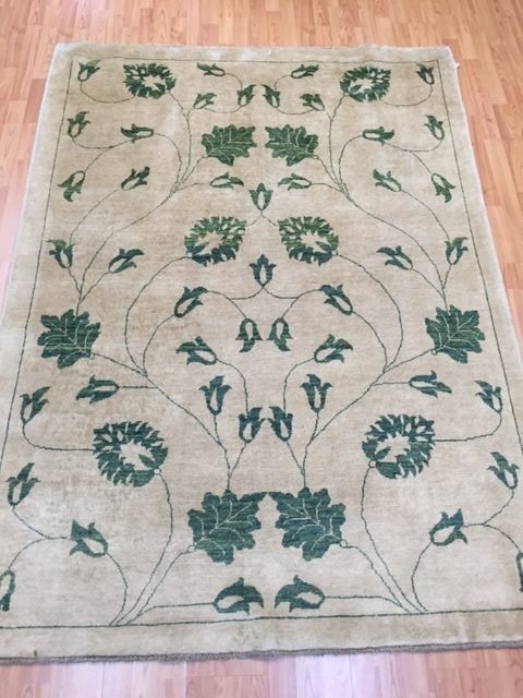 5′ x 6’10” New Pakistani Peshawar Oriental Rug – Hand-Made – 100% Wool – Veg Dye