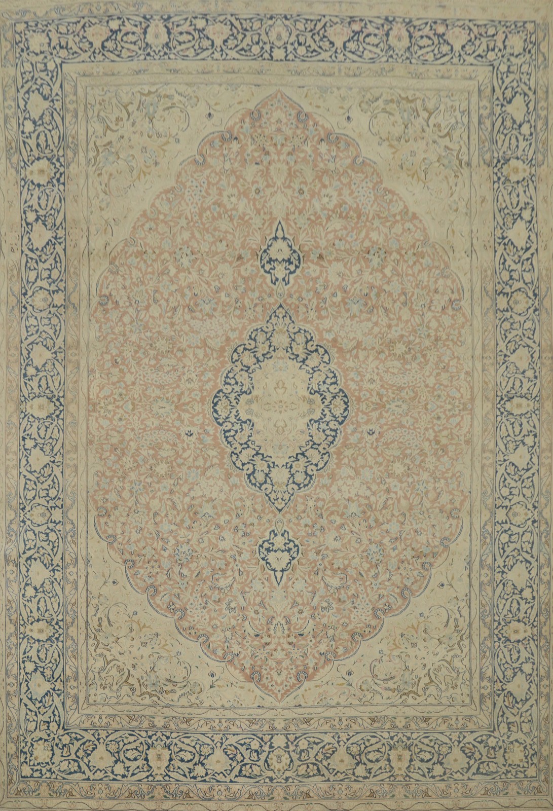 Vegetable Dye Muted Color Traditional Living Room Handmade Vintage Rug 10×13