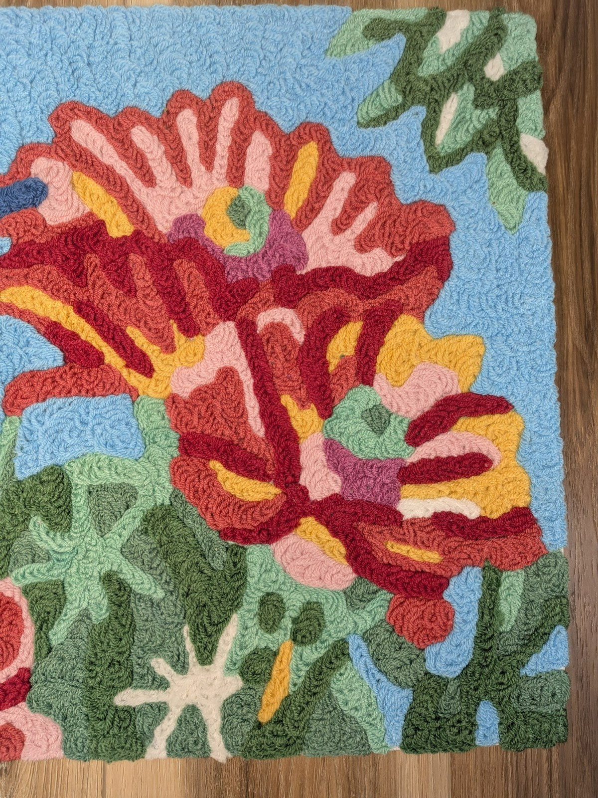Jellybe 20″x30″ Blooming Cactus Hummingbird Washable Rug indoor/outdoor