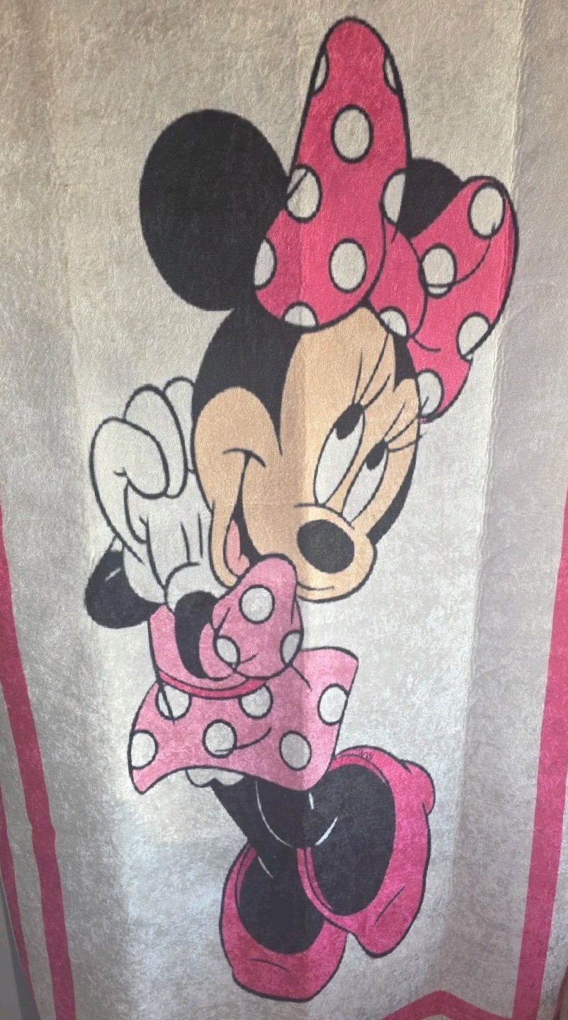 Disney Minnie Mouse Rug 60×33 Pink/White