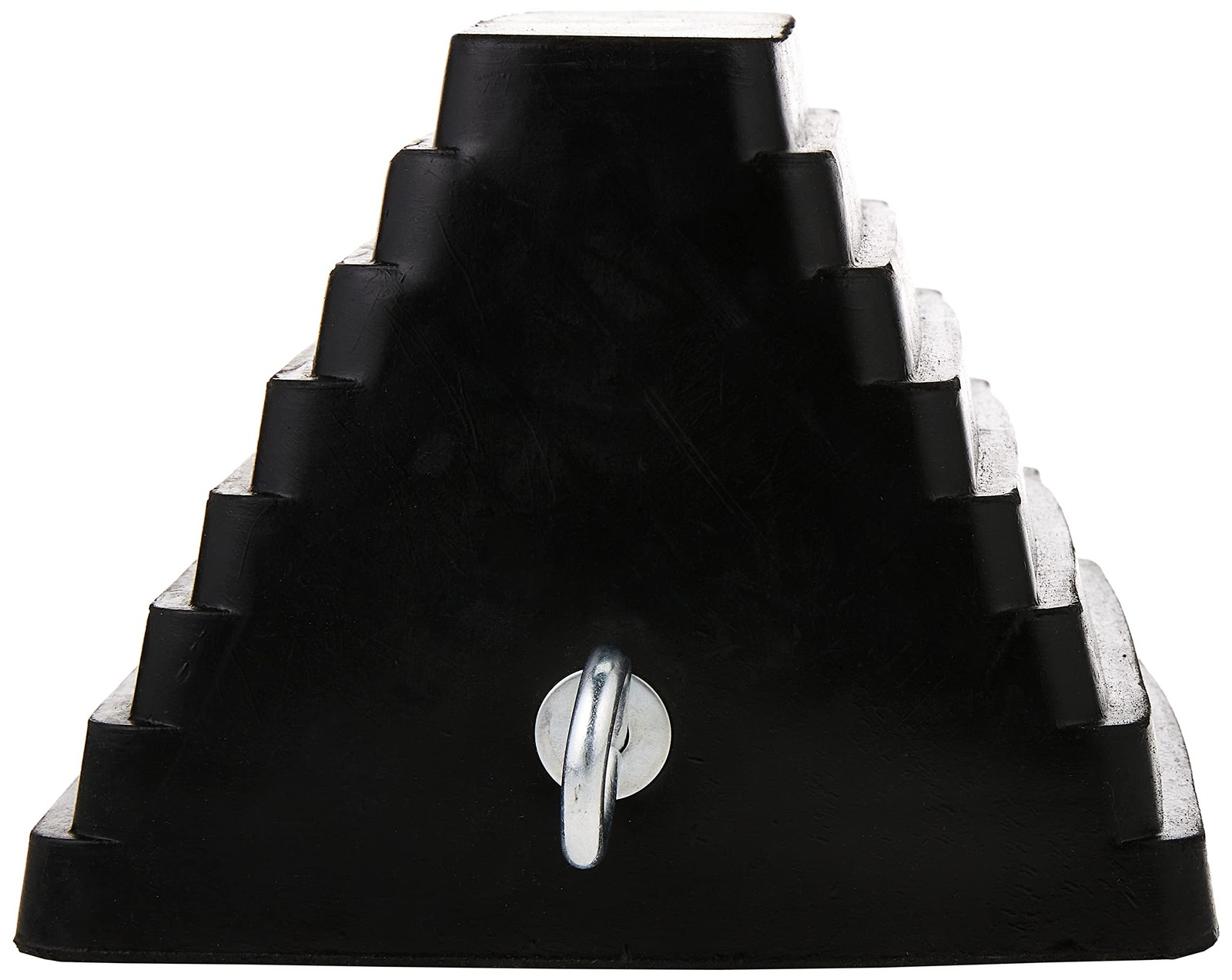 70073 Solid Rubber Heavy Duty Wheel Chock with Eyebolt, 1 Count (Pack of 1)