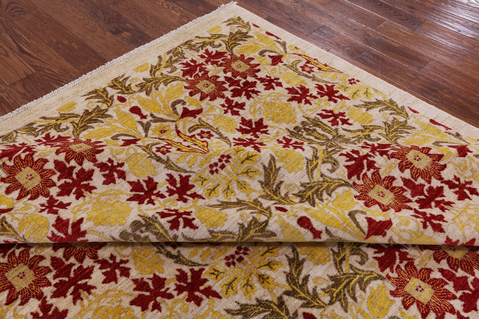 William Morris Handmade Wool Rug 8′ 0″ X 9′ 10″ – W1447
