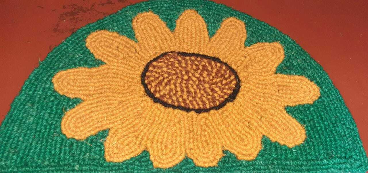 Ceylon Handmade Rope Rug Coir Coconut Fiber Modern Look Area Carpet Home Decor
