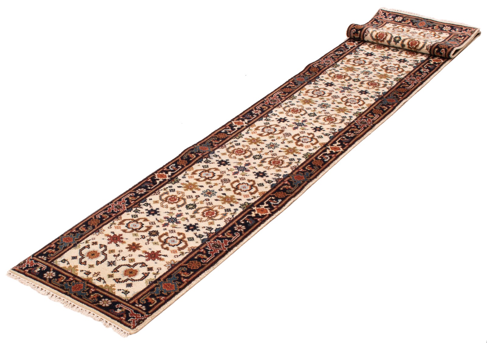 2’7″ x 15’8″ Vintage Hand-knotted Runner Rug Traditional Oriental Wool Carpet