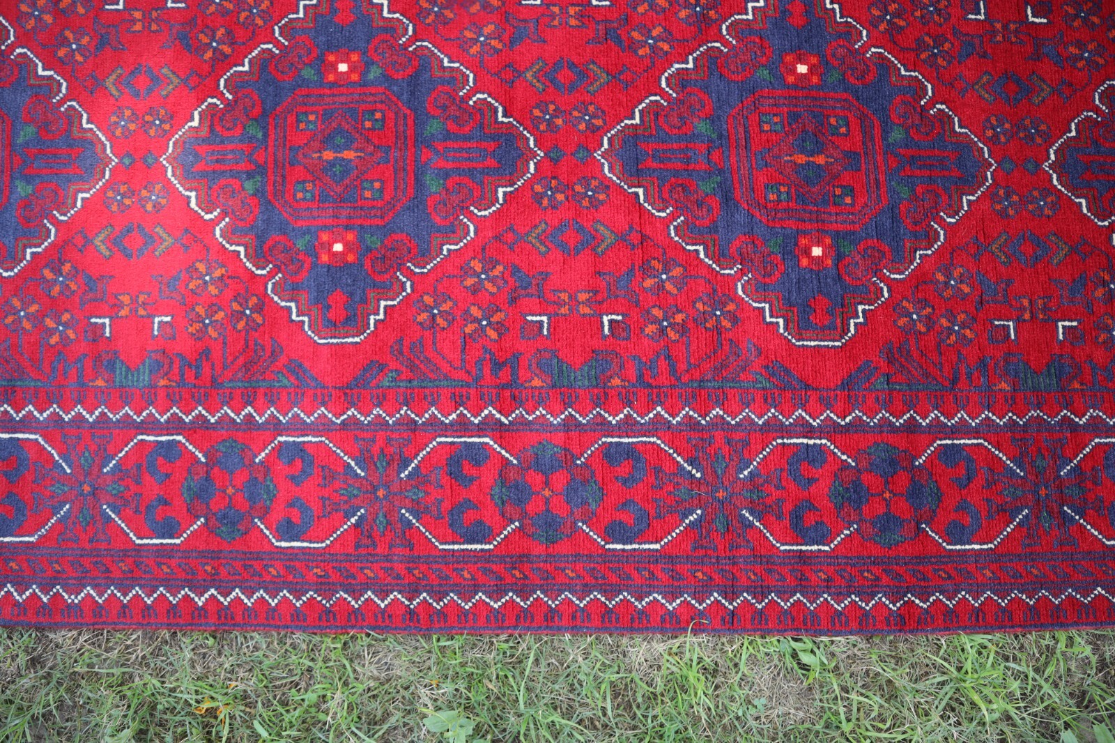 Afghan Long Runner Rug 3×13 Ft Vintage Bukhara Hallway Rug, Fine Quality Runner