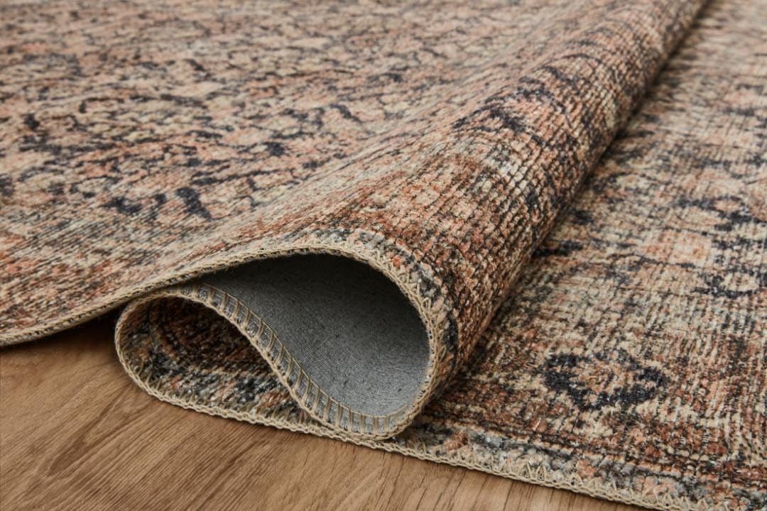 Billie Collection 96X76 Salmon Area Rug Vintage Design For Living Room And More